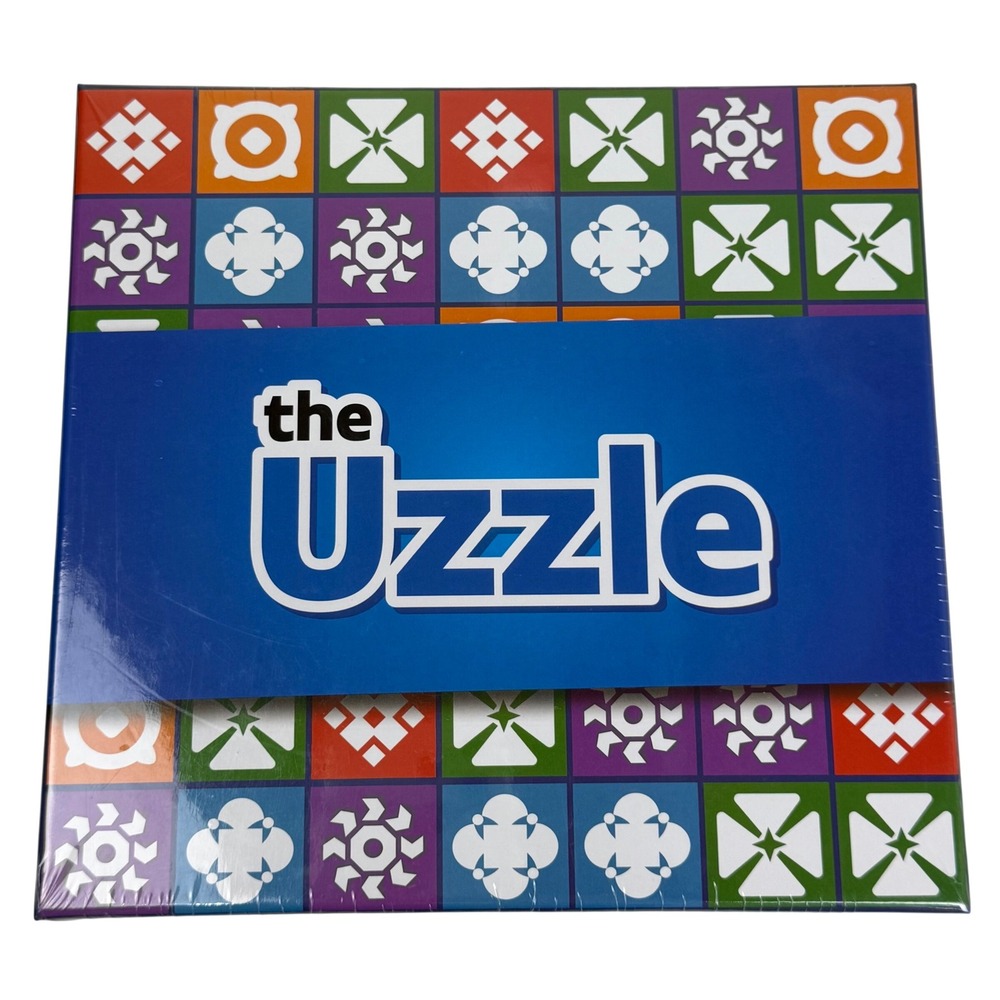NEW The Uzzle 3.0 Board Game Fast Paced Puzzle Block Pattern Match 100 Cards 4+